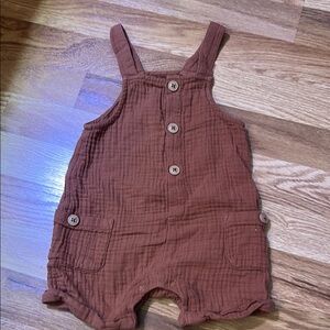 Kids Brown Overalls